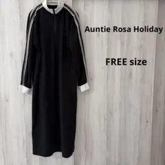 Auntie Rosa Holiday ハーフジップトラックジャージワンピース