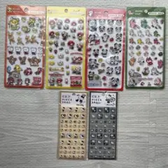 サンリオシール　カットピースシール　キティ　ぷくぷくジェリーシール　内藤ルネ