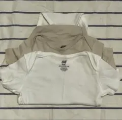 H&M オーガニックコットン ロンパース 2枚セット