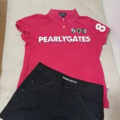 PEARLY GATES レディース ポロシャツ ピンクのサムネイル