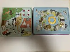 泉屋 ねこ缶 IZUMIYA クッキー缶 空き缶 猫缶