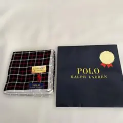 POLO RALPH LAUREN チェック柄二重ガーゼハンカチ
