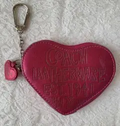 コーチ COACH 00s Archive ハート ピンク メタリック 馬車 - メルカリ