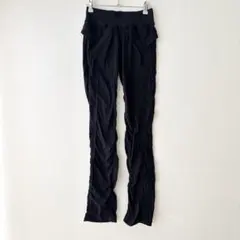 美品 ルルレモン パンツ M 黒 ブラック ナイロン ヨガ ランニング スポーツのサムネイル
