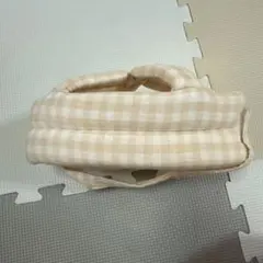 kerätä ベビーヘルメット ベージュ チェック