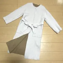 FRAY I.D ロイヤルジーロン ノーカラーリバーコート リバーシブル S