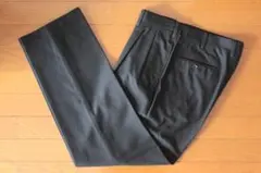 【美品】PAPAS パパス L 漆黒ドスキンスラックス 日本製 ウール100%のサムネイル