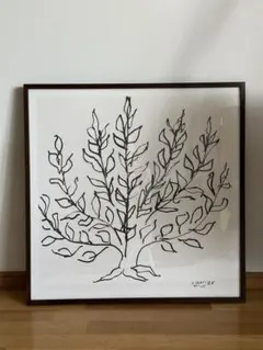 アンリ・マティス 『低木』リトグラフ 額装品(額外寸70×70センチ