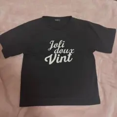 Vint. ロゴプリント 半袖Tシャツ ブラック