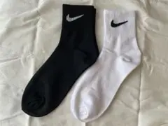 【新品未使用】Nike ソックス白黒2足セット26-30cm薄手生地