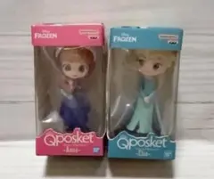 Qposket アナ エルサ フィギュアセット
