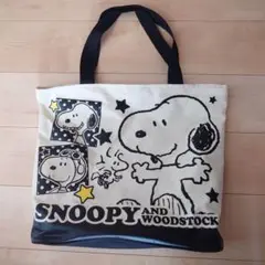 スヌーピー　ビッグ　トートバッグ　星　ウッドストック　キャラクターバッグ