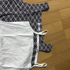 2枚セット　NEWYORKER チェック白色のタンクトップセットのサムネイル