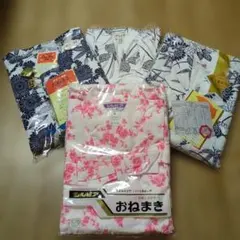 新品 おねまき 婦人用 4枚セット販売 ガーゼ 二重袷せ お値下のサムネイル