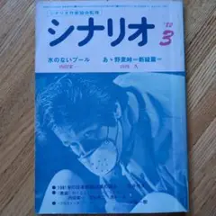 月刊シナリオ 82年3月号 内田裕也主演「水のないプール」脚本掲載