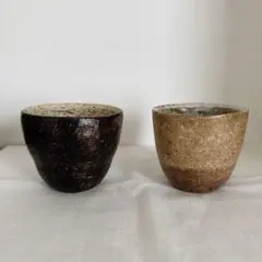 小野鉄平 鉄化粧のめし碗 2個 - メルカリ