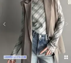 クラシカルエルフ　シアーカットソー　チェック２枚セット