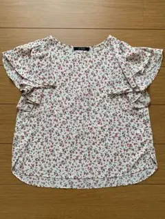 W closet 小花柄ブラウス　半袖