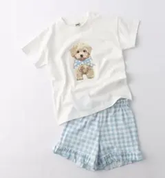 【新品未開封】DRC branshes ギンガムフリル半袖パジャマ100サイズのサムネイル
