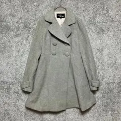 セシルマクビー　Aラインバックリボンコート　アンゴラ混　姫系　ポケット　ギャル