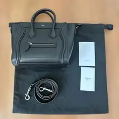 【美品】CELINE ラゲージ ナノ ブラックのサムネイル