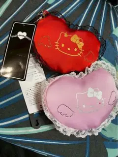 ハローキティ ハート型ポーチ 2個セット