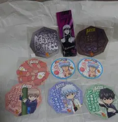 セット 非売品レア 銀魂高校文化祭 ステッカー しおり 銀八先生 桂小太郎