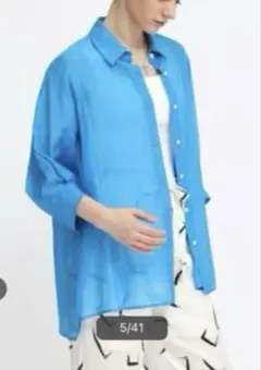 極美品 ADORE アドーア シャツ シルク オーバーサイズ プルオーバー 