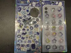 光るジュエルプチドロップ　ほしぞら　カミオジャパン おはじきシール ふあみい