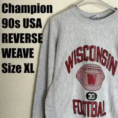 Champion ウィスコンシン リバースウィーブ XL POST JUNK / 90's CHAMPION USA製 “WISCONSIN ATH. DEPT