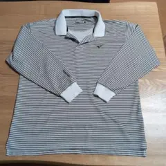 TOURSTAGE ストライプ 長袖ポロシャツ XL