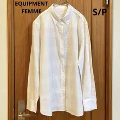 EQUIPMENT FEMMEレース ブラウス　ボタンダウンシャツ　長袖　S/Pのサムネイル