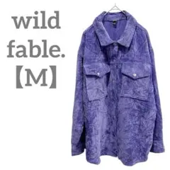 匿名配送✨wild fable. 【M】コーデュロイ長袖シャツ パープル