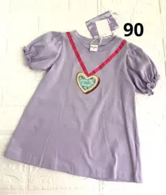 シュガーラッシュ　ヴァネロペ　半袖　Tシャツ　90 薄紫　Disney しまむら