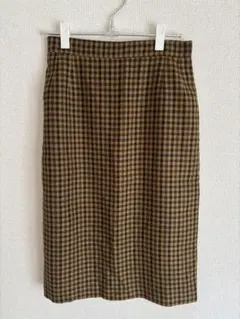 ヴィンテージ　古着　タイトスカート　チェック