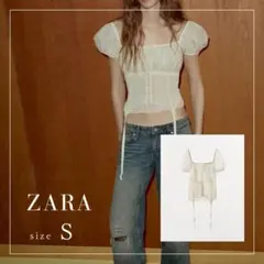 ZARA マッチングコルセットトップス エクリュ S - メルカリ