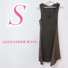 ALEXANDER WANG ノースリーブワンピース モスグリーン S 夏コーデのサムネイル