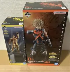 僕のヒーローアカデミア 相反する思い D賞爆豪勝己F賞銅像オールマイトフィギュア