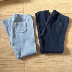 ユニクロ　110 リブレギンス　キッズ　パンツ　2点セット　保育園用