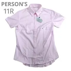 【未使用　タグ付】PERSON'S　ピンク　半袖　ブラウス　11R 美品　制服のサムネイル