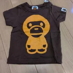 ブラウン キャラクターTシャツ