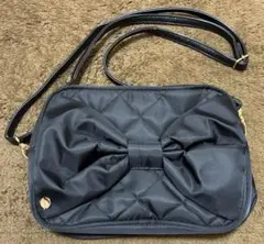 Feroux オンワード樫山 リボン付ショルダーバック ポシェット