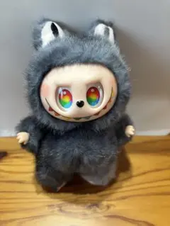 ラブブぬいぐるみグレーと緑色２点セット