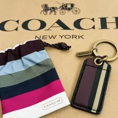 COACH コーチ レザーキーリング キーホルダー 保存袋付き