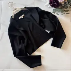 NO.5-126 EPOCA ショート丈カーディガンボレロ　黒　長袖40