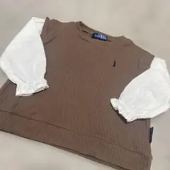 EAST BOY 長袖カットソー ブラウン　90cm