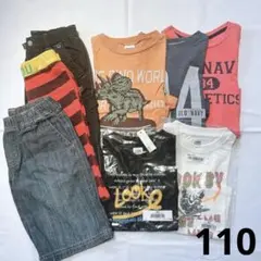 新品有❗️サイズ 110 半袖Tシャツ ハーフパンツ 8枚セット 夏服 男の子