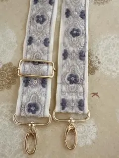 インド刺繍リボンのスマホショルダーストラップ　No.66