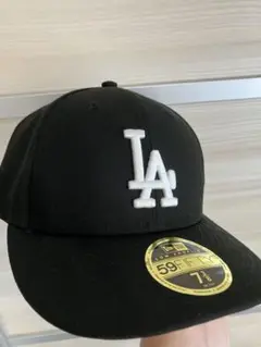 NEWELA LA 59FIFTY ブラックキャップ 7 3/8