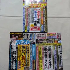 週刊ポスト8月21日、9月5日、6日号